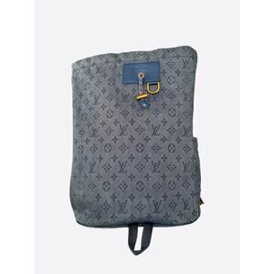 Louis Vuitton Blue Denim Monogram Chalk Backpack